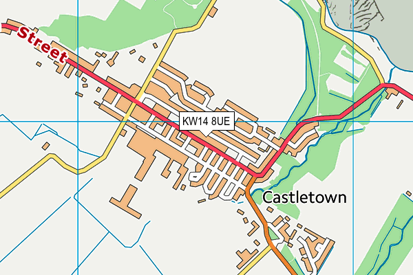 KW14 8UE map - OS VectorMap District (Ordnance Survey)