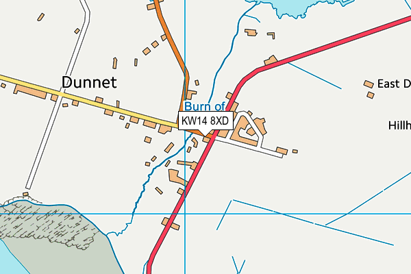 KW14 8XD map - OS VectorMap District (Ordnance Survey)