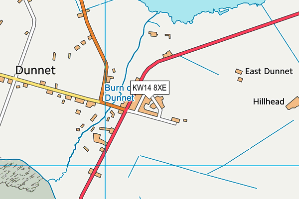 KW14 8XE map - OS VectorMap District (Ordnance Survey)