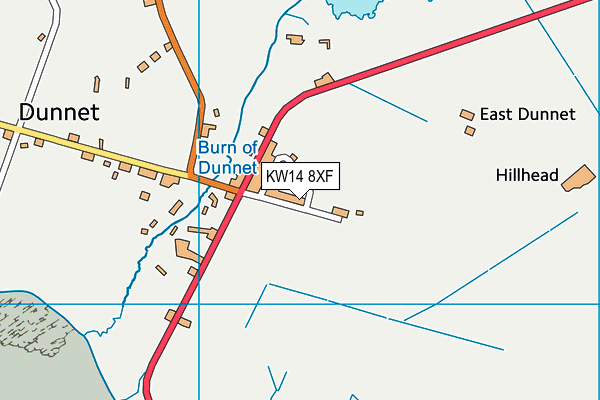 KW14 8XF map - OS VectorMap District (Ordnance Survey)