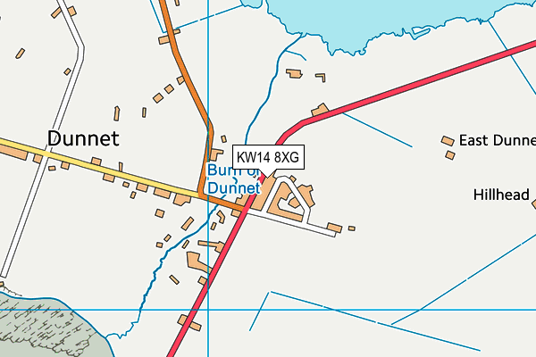 KW14 8XG map - OS VectorMap District (Ordnance Survey)
