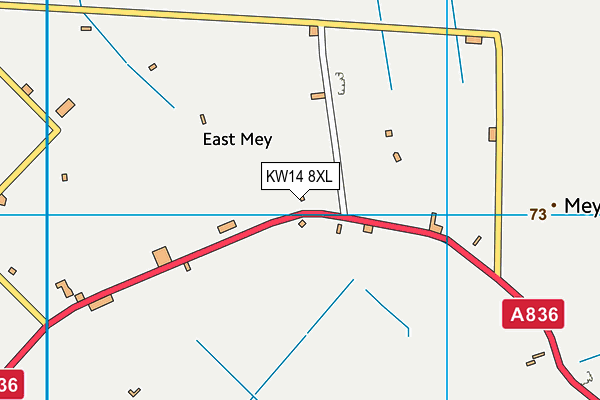 KW14 8XL map - OS VectorMap District (Ordnance Survey)