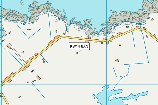 KW14 8XN map - OS VectorMap District (Ordnance Survey)