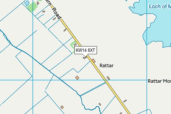 KW14 8XT map - OS VectorMap District (Ordnance Survey)