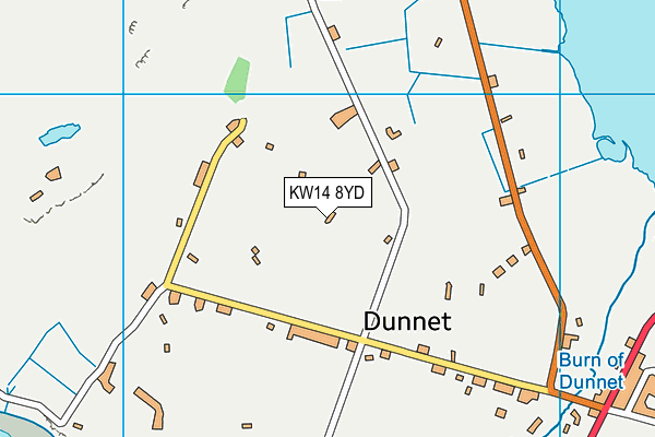 KW14 8YD map - OS VectorMap District (Ordnance Survey)