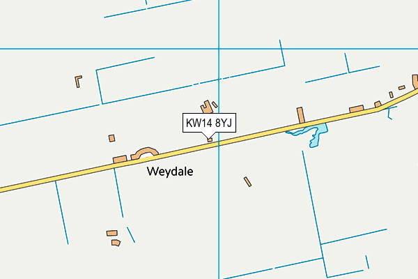 KW14 8YJ map - OS VectorMap District (Ordnance Survey)