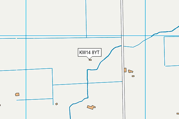 KW14 8YT map - OS VectorMap District (Ordnance Survey)