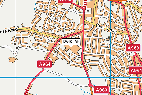 KW15 1BH map - OS VectorMap District (Ordnance Survey)