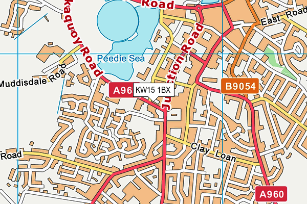 KW15 1BX map - OS VectorMap District (Ordnance Survey)