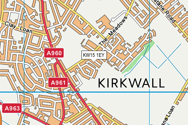 KW15 1EY map - OS VectorMap District (Ordnance Survey)