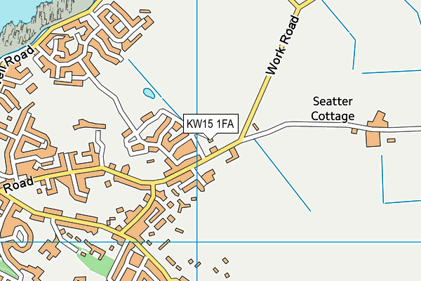 KW15 1FA map - OS VectorMap District (Ordnance Survey)