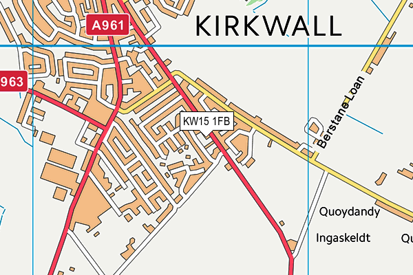 KW15 1FB map - OS VectorMap District (Ordnance Survey)