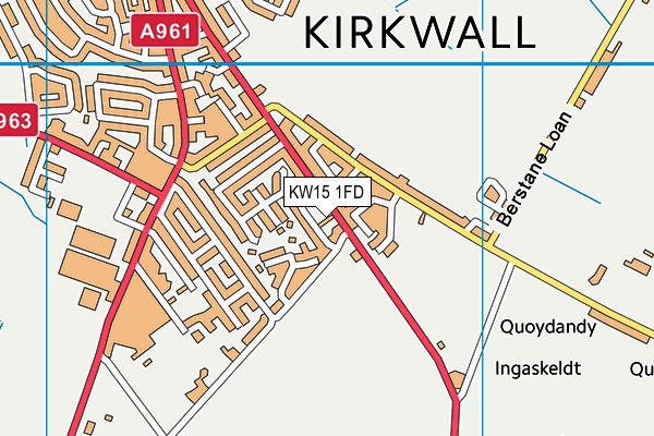 KW15 1FD map - OS VectorMap District (Ordnance Survey)