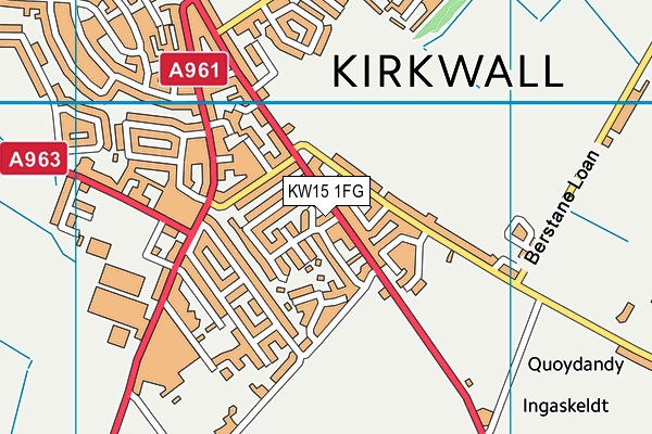 KW15 1FG map - OS VectorMap District (Ordnance Survey)