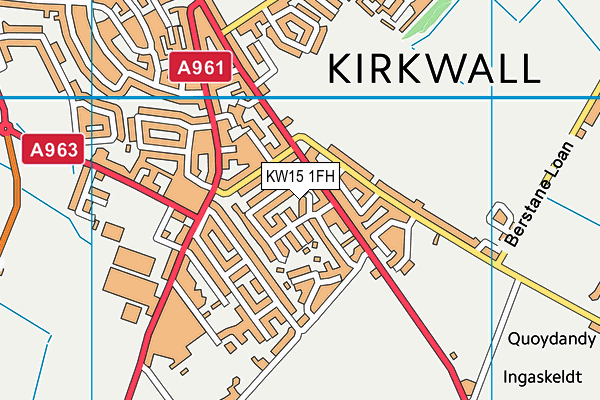 KW15 1FH map - OS VectorMap District (Ordnance Survey)