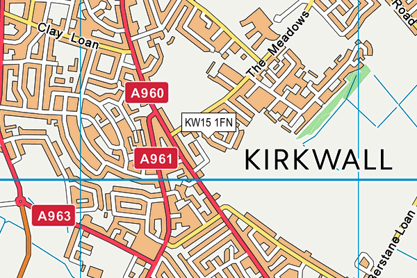KW15 1FN map - OS VectorMap District (Ordnance Survey)