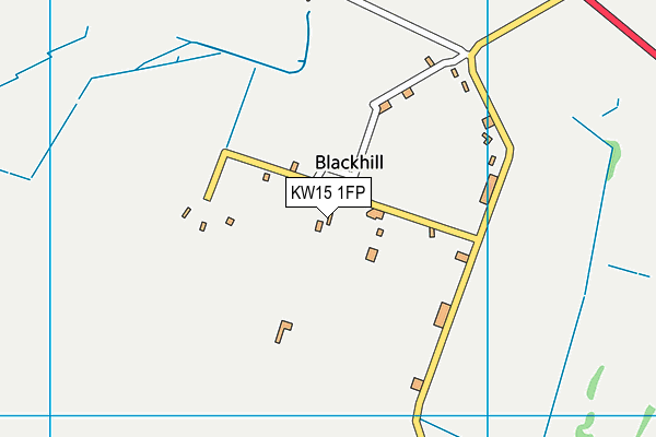 KW15 1FP map - OS VectorMap District (Ordnance Survey)