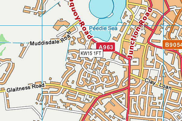 KW15 1FT map - OS VectorMap District (Ordnance Survey)