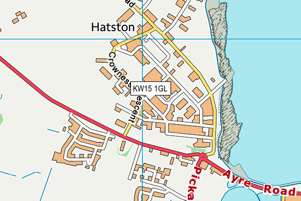 KW15 1GL map - OS VectorMap District (Ordnance Survey)
