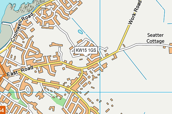 KW15 1GS map - OS VectorMap District (Ordnance Survey)
