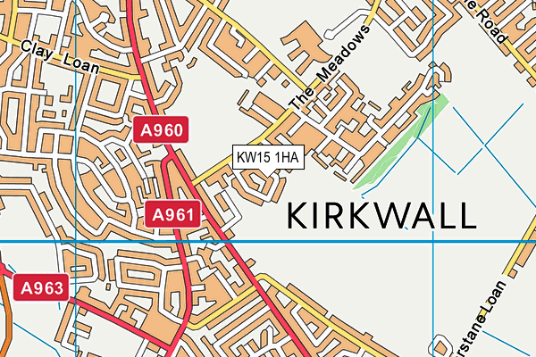 KW15 1HA map - OS VectorMap District (Ordnance Survey)