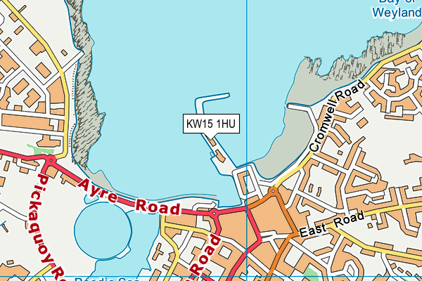 KW15 1HU map - OS VectorMap District (Ordnance Survey)