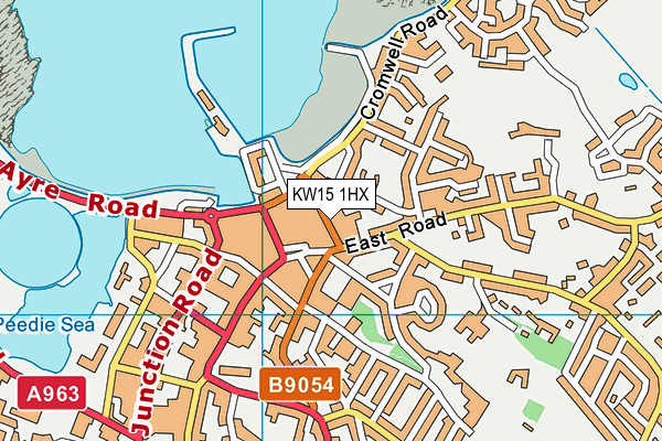 KW15 1HX map - OS VectorMap District (Ordnance Survey)