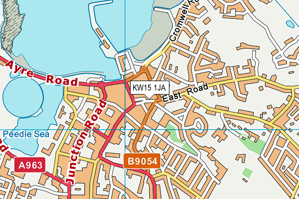 KW15 1JA map - OS VectorMap District (Ordnance Survey)