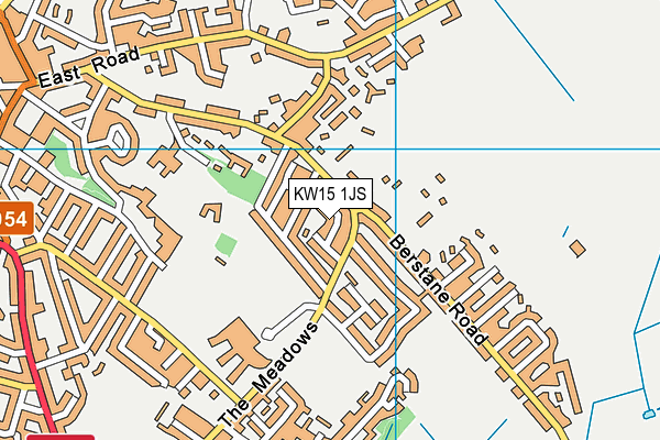 KW15 1JS map - OS VectorMap District (Ordnance Survey)