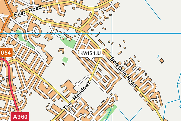 KW15 1JU map - OS VectorMap District (Ordnance Survey)