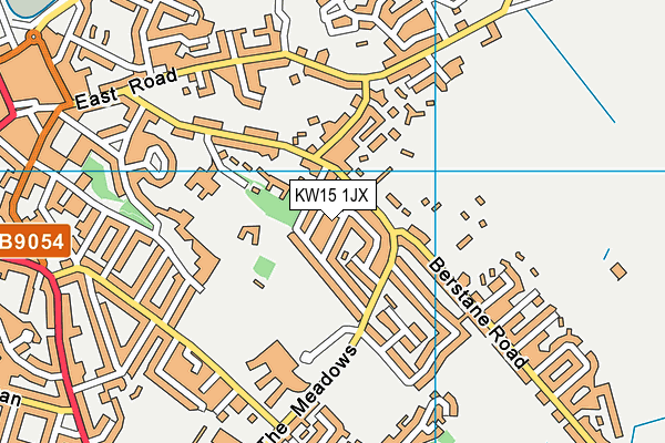 KW15 1JX map - OS VectorMap District (Ordnance Survey)