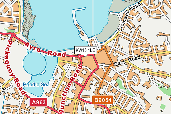KW15 1LE map - OS VectorMap District (Ordnance Survey)