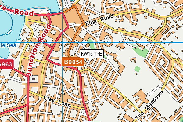 KW15 1PE map - OS VectorMap District (Ordnance Survey)