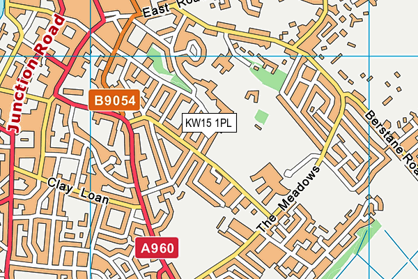 KW15 1PL map - OS VectorMap District (Ordnance Survey)