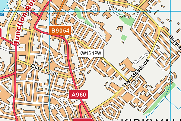 KW15 1PW map - OS VectorMap District (Ordnance Survey)