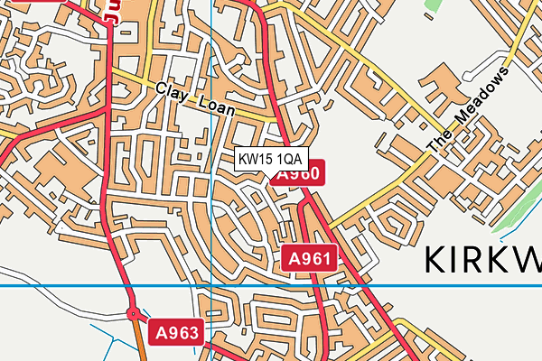 KW15 1QA map - OS VectorMap District (Ordnance Survey)