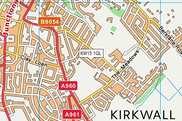 KW15 1QL map - OS VectorMap District (Ordnance Survey)