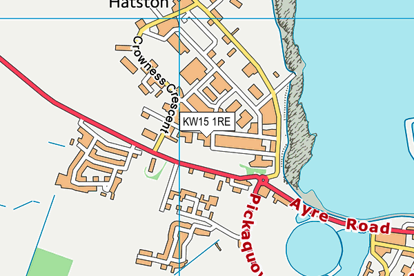 KW15 1RE map - OS VectorMap District (Ordnance Survey)