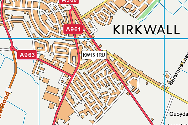 KW15 1RU map - OS VectorMap District (Ordnance Survey)