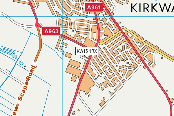 KW15 1RX map - OS VectorMap District (Ordnance Survey)
