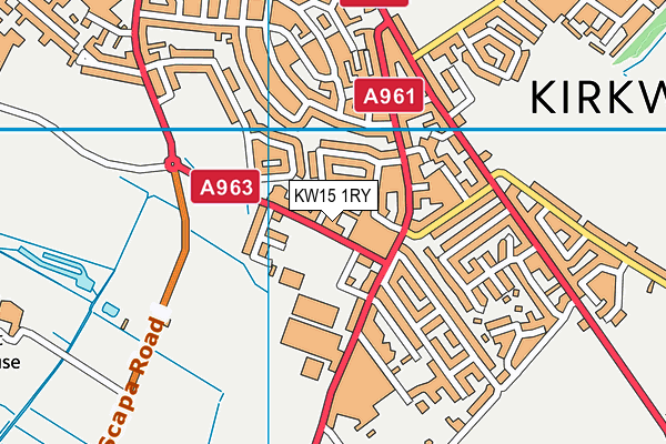 KW15 1RY map - OS VectorMap District (Ordnance Survey)