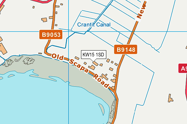 KW15 1SD map - OS VectorMap District (Ordnance Survey)