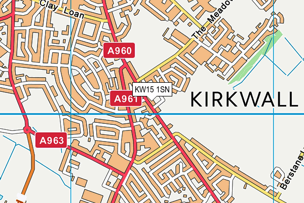 KW15 1SN map - OS VectorMap District (Ordnance Survey)