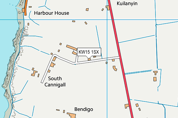 KW15 1SX map - OS VectorMap District (Ordnance Survey)