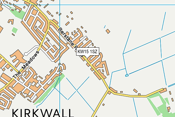 KW15 1SZ map - OS VectorMap District (Ordnance Survey)