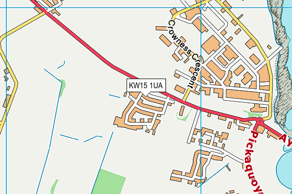 KW15 1UA map - OS VectorMap District (Ordnance Survey)