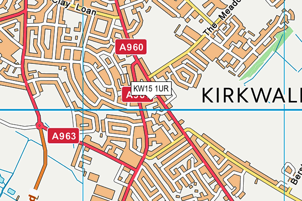 KW15 1UR map - OS VectorMap District (Ordnance Survey)