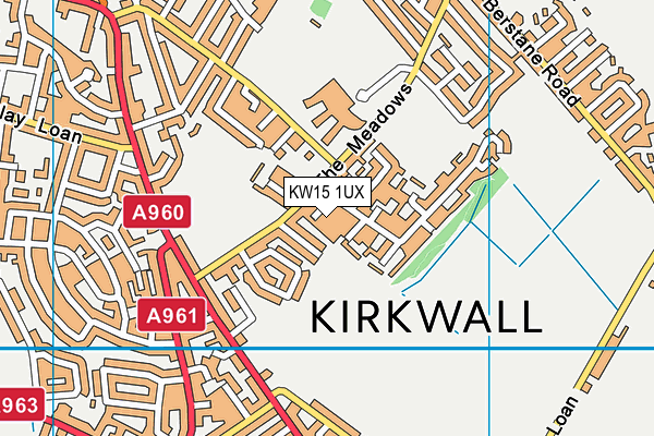 KW15 1UX map - OS VectorMap District (Ordnance Survey)