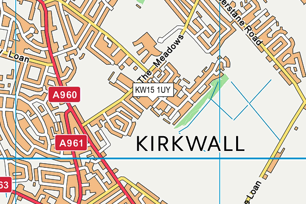 KW15 1UY map - OS VectorMap District (Ordnance Survey)