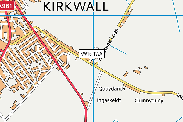 KW15 1WA map - OS VectorMap District (Ordnance Survey)